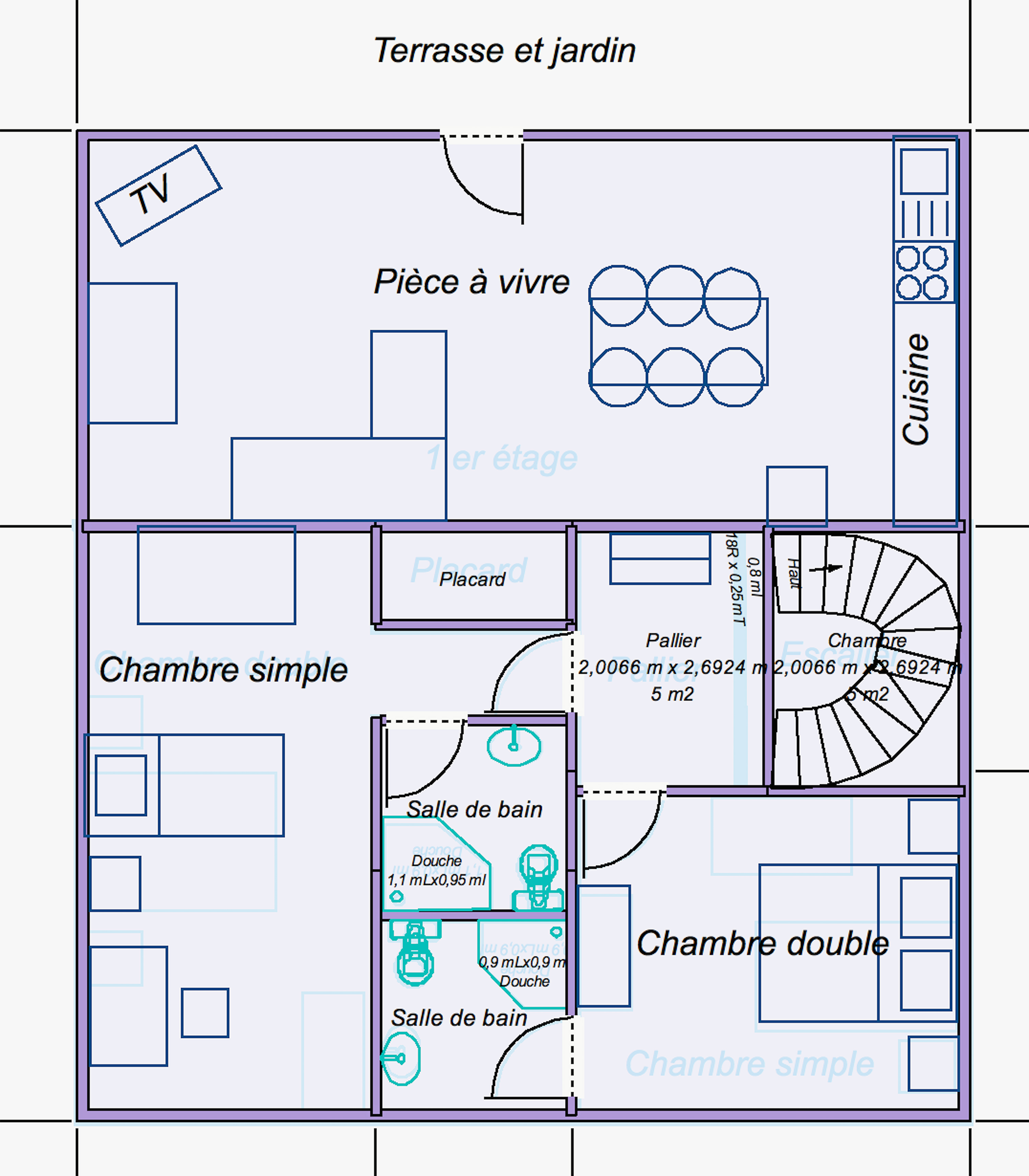 Le Pigeonnier - ground floor - 2 bedrooms